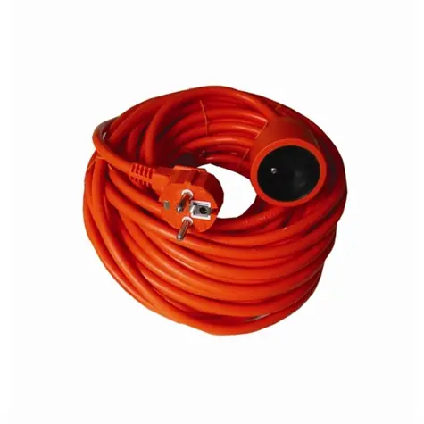 Solight predlžovací prívod - spojka 1 zásuvka 40 m oranžová / 3 x 1.5mm2