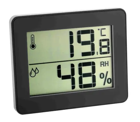TFA 30.5027.01 - Teplomer s vlhkomerom čierna