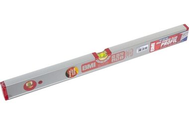 BMI 694060E Alustar 60 cm / hliníková vodováha / Dĺžka: 60 cm / Presnosť: 0.5 mm-m / Počet libel: 2