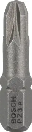 BOSCH Extra-Hart 2607001562 / Skrutkovací bit zvlášť tvrdý / PZ3 / 25 mm / 3 ks