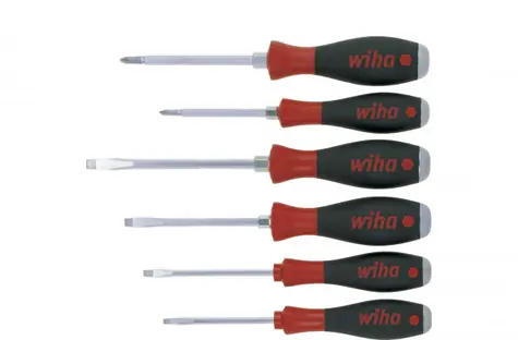 Wiha 21250 SoftFinish Sada skrutkovačov / 4 ploché &amp; 2x Phillips / 6 ks