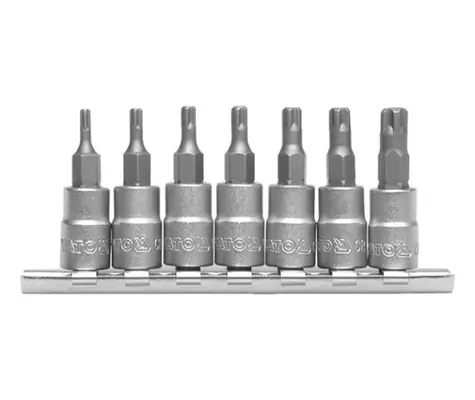 YATO YT-0461 / Sada bitov 7 ks / TS10-TS40 Torx