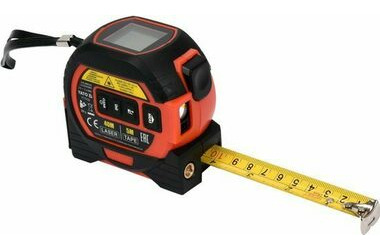 YATO YT-73122 / Zvinovací meter 5m a laserový merač vzdialenosti / od 0.2 do 40 m / 2x AAA