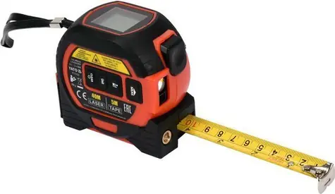 YATO YT-73122 / Zvinovací meter 5m a laserový merač vzdialenosti / od 0.2 do 40 m / 2x AAA