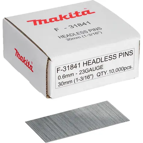 Makita F-31841 Klince nastreľovacie / 23G / dĺžka 30 mm / 10000 ks