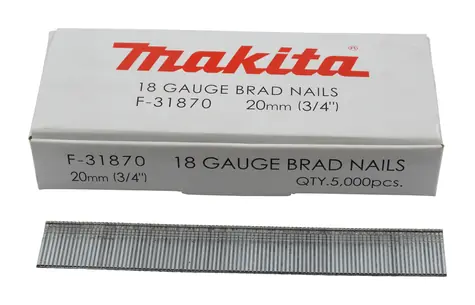 Makita F-31870 kolárske klince pre AF505 / 20mm / 5000 ks
