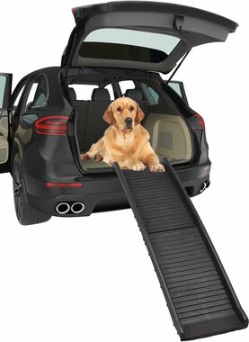 Flamingo Rampa pre psov do auta 156x40x15cm čierna