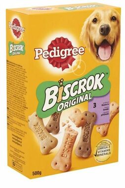 Pedigree Biscrok sušienky pre psov, 500 g / kuracie / pre dospelých psov / dopredaj