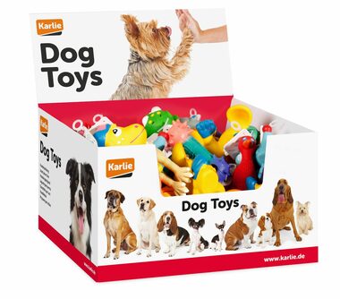 Karlie latexová pískacia rôzne druhy 6cm / Hračka pre psov