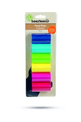 Beeztees Rainbow Vrecká na psie exkrementy 6x20ks
