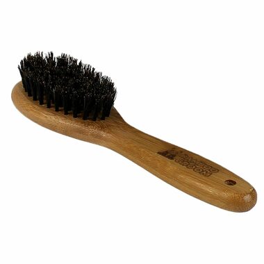 Bamboo Groom Stredná oválna kefa s prírodnými medvedími štetinami
