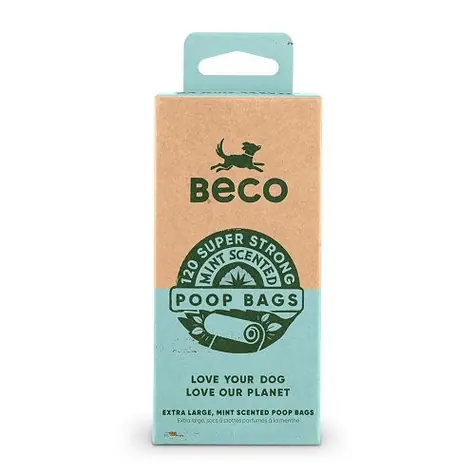 BeCoThings Beco Vrecká na exkrementy s pepermintovou vôňou 120 ks / ekologické
