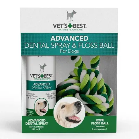VET´S BEST Dentálny sprej + lano pre psov