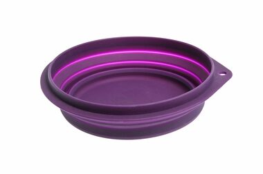 Karlie Cestovná miska silikónová ružová 500ml