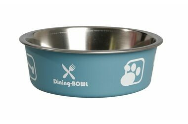 Karlie Miska nerezová s plastovým opláštením modrá 12cm 300ml