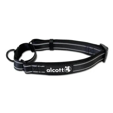 Alcott Martingale čierna - veľkosť M / reflexný obojok pre psov