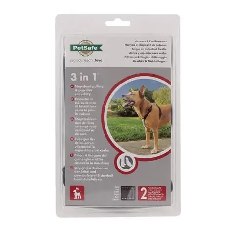 PetSafe Harness and Car Restraint postroj pre psov 3v1 čierna - veľkosť M
