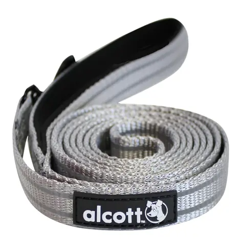 Alcott Reflexné vodítko pre psov šedá - veľkosť S