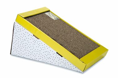 Beeztees HILL Škrabadlo pre mačky kartónové / 47x26x25cm