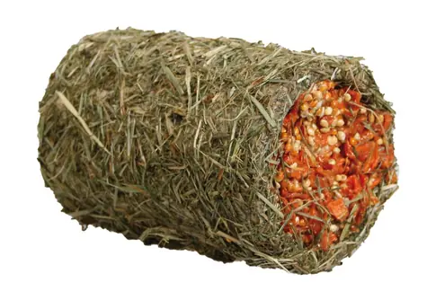 Karlie tunel zo sena plnený mrkvou pre hlodavce - 125g mrkvy