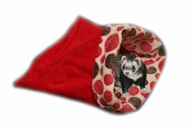 Marysa pelech 3v1 pre fretky červená-červená kolieska