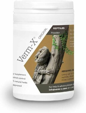 Verm-X Prírodný prášok proti črevným parazitom pre plazy 25g