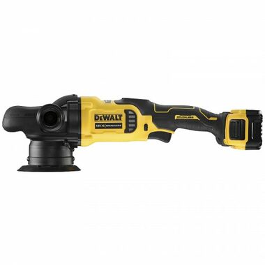 DeWalt DCM848P2 / Aku excentrická leštička / 125 mm / 18V / 2000-5000 ot-min / 2x 5Ah / nabíjačka / taška