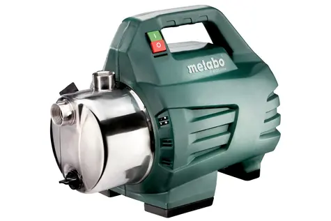 Metabo P 4500 INOX / Záhradné čerpadlo / 1300W / Kapacita 3300l/h / Tlak 4.8 bar / Výtlačná výška 48m / Vnútorný závit 1"