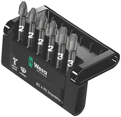 Wera Bit-Check 6 PZ Impaktor 1/6 dielny