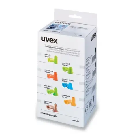 Uvex om4-fit 2112023 svetlo oranžové / zátkové chrániče sluchu / náhradné balenie (balenie/300 pi)