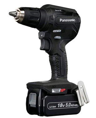 Panasonic EY1DD1J18D32 čierna / aku vŕtačka / 18V / 2x5.0Ah / 1800 ot-min / 50Nm