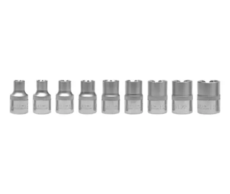 YATO YT-0521 / Sada nástavcov 1/2" TORX 9 ks E10-E24