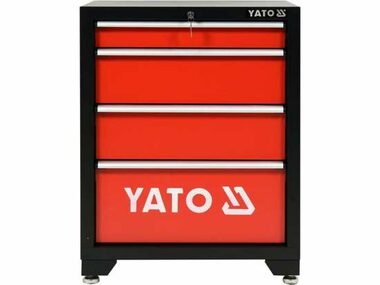 YATO YT-08933 Skrinka dielenská na náradie prázdna 4 zásuvky / uzamykateľná / 66 x 45.7 x 86.3 cm
