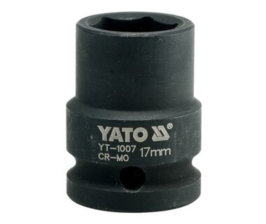 YATO YT-1007 / Nadstavec 1/2" rázový šesťhranný 17 mm / CrMo