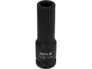 YATO YT-1032 / Nadstavec 1/2" rázový šesťhranný hlboký 12 mm / CrMo