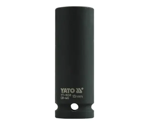 YATO YT-1038 / Nadstavec 1/2" rázový šesťhranný hlboký 18 mm / CrMo