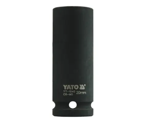 YATO YT-1040 / Nadstavec 1/2" rázový šesťhranný hlboký 20 mm / CrMo