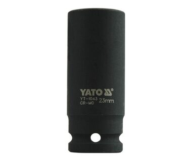 YATO YT-1043 / Nadstavec 1/2" rázový šesťhranný hlboký 23 mm / CrMo