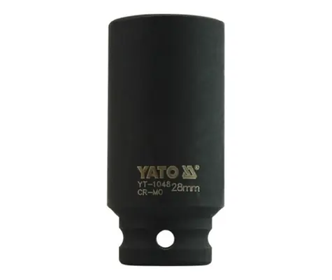 YATO YT-1048 / Nadstavec 1/2" rázový šesťhranný hlboký 28 mm / CrMo