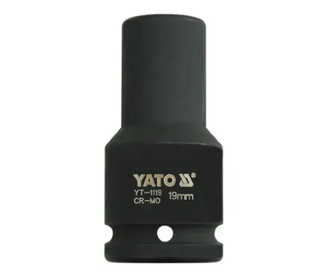 YATO YT-1119 / Nadstavec 3/4" rázový šesťhranný hlboký 19 mm / CrMo