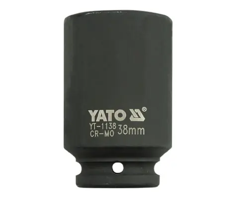 YATO YT-1138 / Nadstavec 3/4" rázový šesťhranný hlboký 38 mm / CrMo
