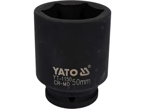 YATO YT-1150 / Nadstavec 3/4" rázový šesťhranný hlboký 50 mm / CrMo