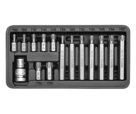 YATO YT-0411 / Sada bitov 15 ks TORX box