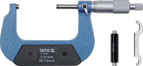 YATO YT-72302 / Mikrometer mechanický /50-75mm+00.01mm