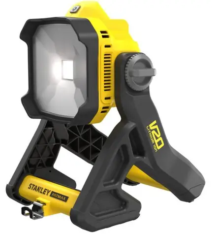 Stanley V20 SFMCL030B / aku pracovné svetlo / 18V / 1850lm / až 10 hodín svietenia / bez aku
