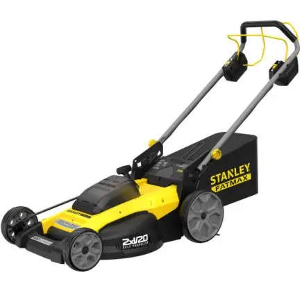 Stanley V20 SFMCMWS251B / Aku Kosačka na trávu / 18V / záber 49.5 cm / kôš 40 l / bez aku