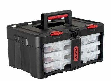 Keter Stack'N'Roll Sada organizérov čierna / 3 organizéry / 48.1 x 23.3 x 33.2 cm