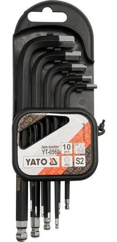 YATO YT-0560 / Sada kľúčov imbus s guličkou 10 ks dlhšia