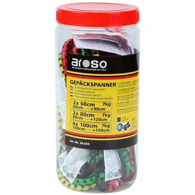 Aroso Sada zabezpečovačov batožiny - 2ks 60cm / 2ks 80cm / 4ks 100cm
