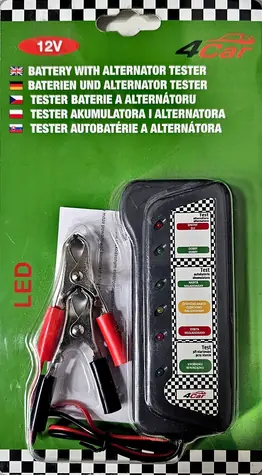 Aroso Skúšačka / tester autobatérie / akumulátora a alternátora 12V